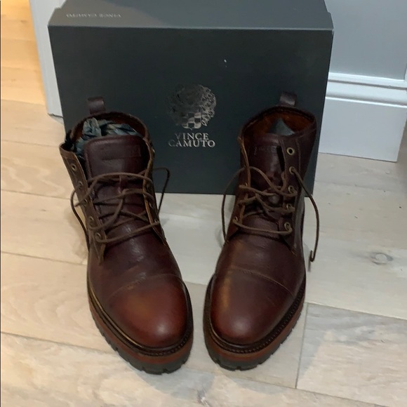 Vince Camuto Other - Vince Camuto Mens leather tie boots